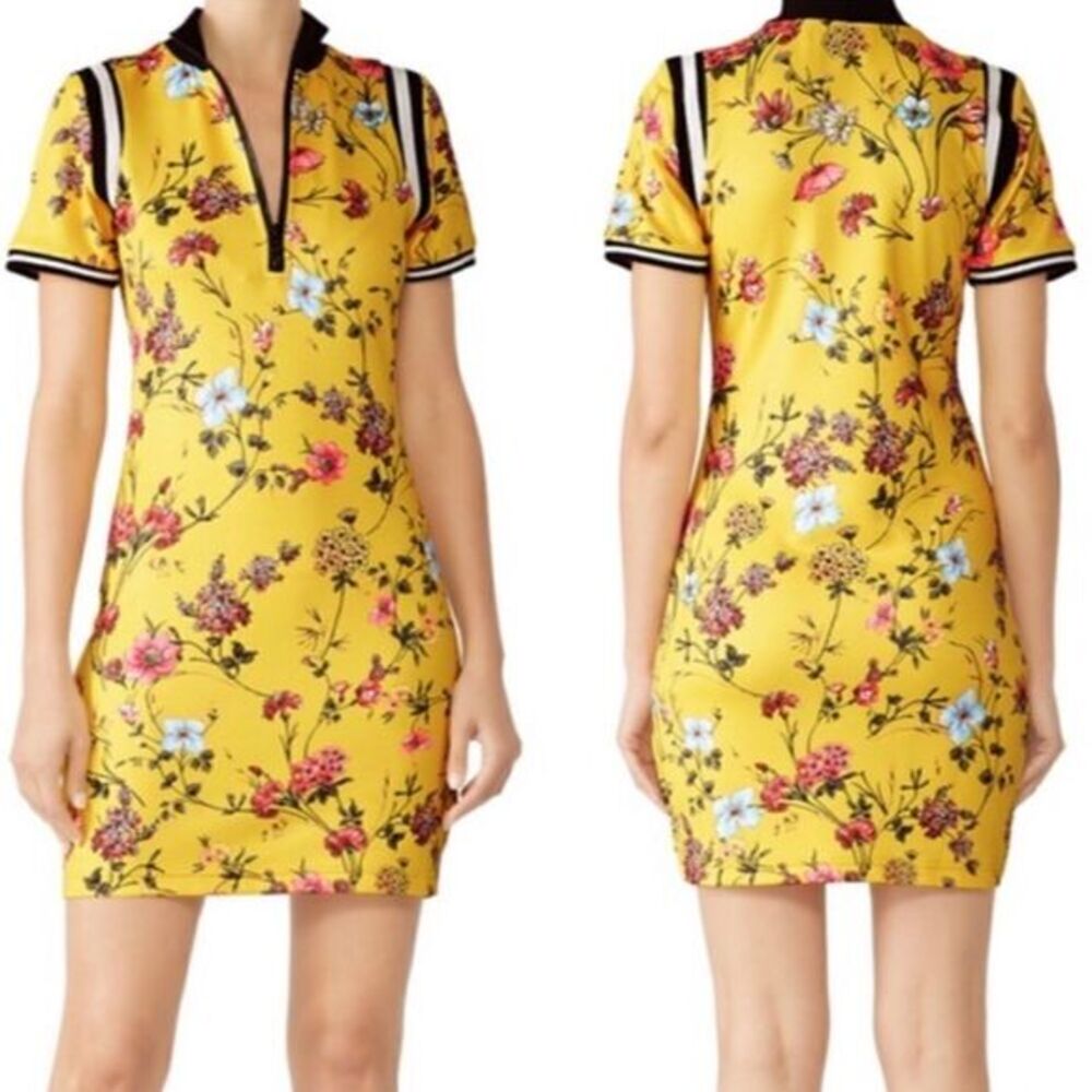PAM & GELA Sporty Floral Dress Stripe Trim
